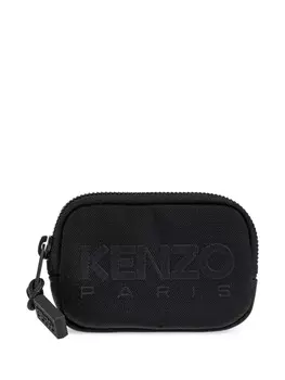 Кошелек с вышитым логотипом Kenzo, черный