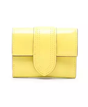 Кошелек с застежкой кнопкой Jacquemus, желтый