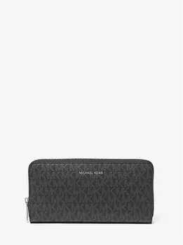 Кошелек с застежкой-молнией и логотипом Cooper Michael Kors, черный