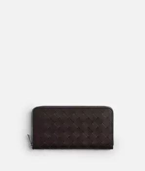 Кошелек с застежкой-молнией Intrecciato Bottega Veneta