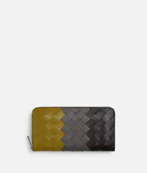 Кошелек с застежкой-молнией Intrecciato Bottega Veneta