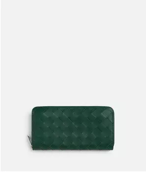 Кошелек с застежкой-молнией Intrecciato Bottega Veneta