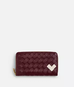Кошелек с застежкой-молнией Intrecciato Bottega Veneta