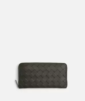 Кошелек с застежкой-молнией Intrecciato Bottega Veneta
