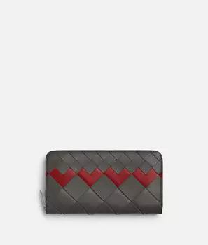 Кошелек с застежкой-молнией Intrecciato Bottega Veneta