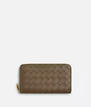 Кошелек с застежкой-молнией Intrecciato Bottega Veneta
