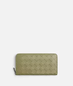 Кошелек с застежкой-молнией Intrecciato Bottega Veneta