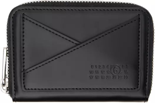 Кошелек с застежкой-молнией Triangle 6 MM6 Maison Margiela, черный