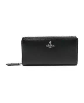 Кошелек с зернистой текстурой и деталями в виде шара Vivienne Westwood, черный