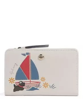 Кошелек Sail away из мелкозернистой яловой кожи. Radley London, белый