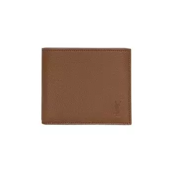 Кошелек Saint Laurent Debossed Logo Wallet, цвет Fox