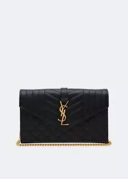 Кошелек SAINT LAURENT Monogram chain wallet, черный