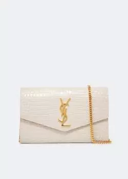 Кошелек SAINT LAURENT Uptown chain wallet, белый