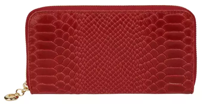 Кошелек Samantha Look, натуральная кожа, производство Италия, красный
