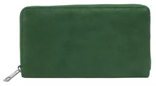 Кошелек Samantha Look, натуральная кожа, производство Италия, зеленый