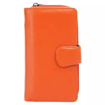 Кошелек Samantha Look, натуральная кожа, производство Италия, цвет Orange