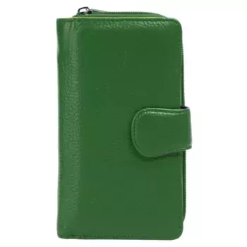 Кошелек Samantha Look, натуральная кожа, производство Италия, зеленый