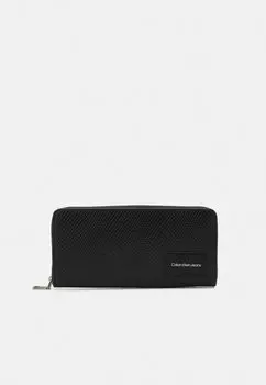 Кошелек SCULPTED ZIP AROUND SNAKE Calvin Klein Jeans, цвет black