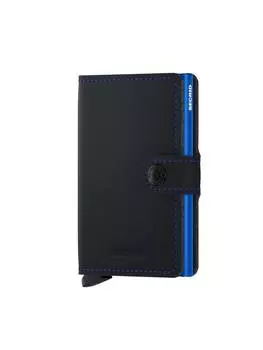 Кошелек Secrid, цвет secrid miniwallet matte black & blue