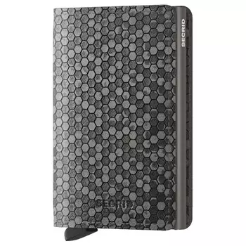 Кошелек Secrid Hexagon Slim 6cc 10.2 см RFID, серый