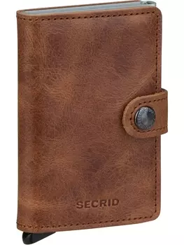 Кошелек Secrid Miniwallet Vintage, цвет Cognac Silver