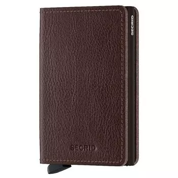 Кошелек Secrid Vegetable Tanned Slim RFID 6.8 см, цвет espresso brown