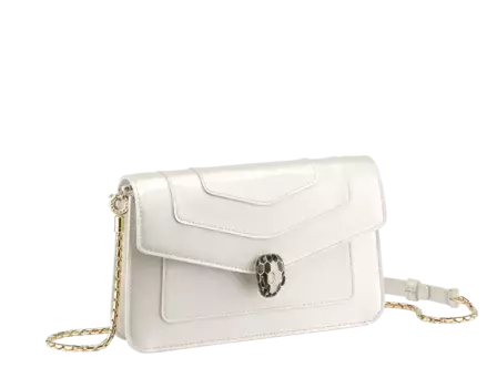 Кошелек Serpenti forever chain Bvlgari, белый
