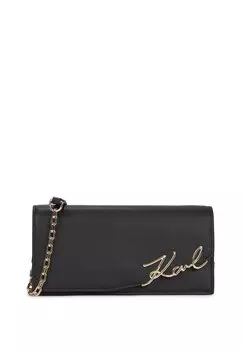 Кошелек SIGNATURE WALLET KARL LAGERFELD, черный