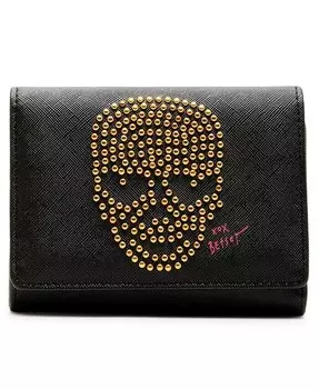 Кошелек Skull Boss Trifold Betsey Johnson, черный