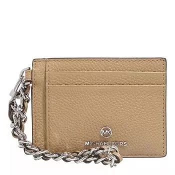 Кошелек sm id chn card holder Michael Michael Kors, бежевый
