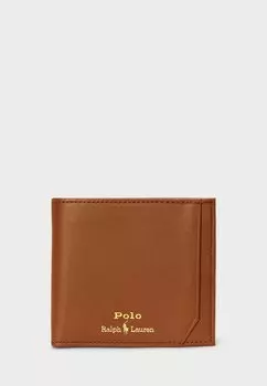 Кошелек SMOOTH LEATHER BILLFOLD COIN WALLET Polo Ralph Lauren, коричневый