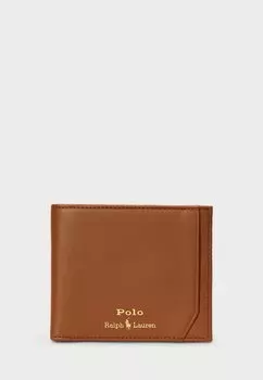 Кошелек SMOOTH LEATHER BILLFOLD WALLET Polo Ralph Lauren, коричневый