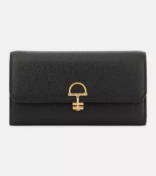 Кошелек Softbit Continental из натуральной кожи Gucci, черный