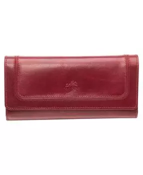 Кошелек South Beach с защитой RFID и тройным складыванием Mancini, красный