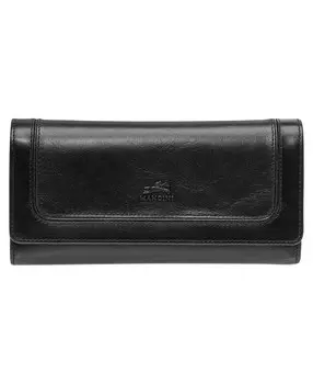 Кошелек South Beach с защитой RFID в четыре раза Mancini, черный