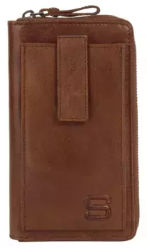 Кошелек Spikes & Sparrow, натуральная кожа, цвет Cognac