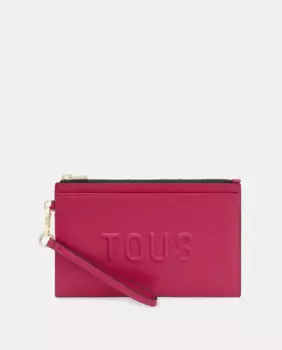 Кошелек среднего размера для мобильного телефона с темно-синей подвесной ручкой из коллекции Tous Brenda, цвет Fucsia