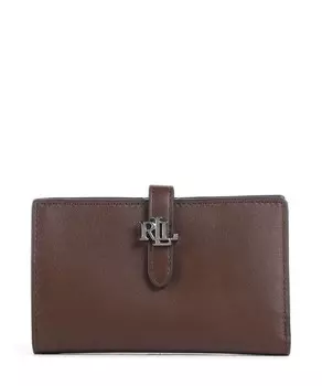 Кошелек среднего размера из мелкозернистой яловой кожи. Lauren Ralph Lauren, красный