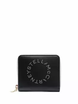 Кошелек Stella Logo с круговой молнией STELLA MCCARTNEY, черный