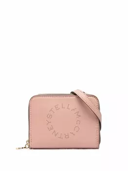 Кошелек Stella Logo с ремешком Stella McCartney, розовый