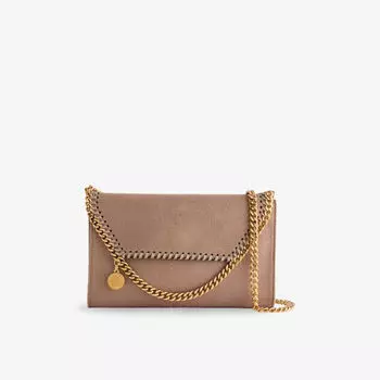 Кошелек Stella Mccartney Falabella с цепочкой, бежево-розовый