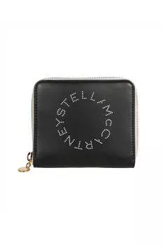 Кошелек Stella с логотипом из альтер-наппы Stella McCartney, черный