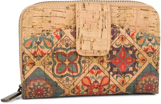 Кошелек styleBREAKER, цвет Beige Petrol Rot