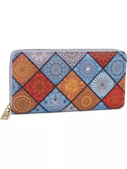 Кошелек styleBREAKER, цвет blau/orange/wei