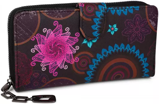 Кошелек styleBREAKER, цвет Dunkelblau Blau Pink