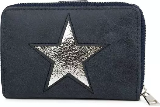 Кошелек styleBREAKER, цвет Dunkelblau/Silber metallic