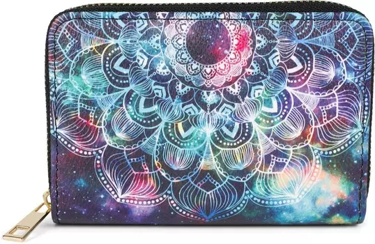 Кошелек styleBREAKER, цвет Schwarz Trkis Violett