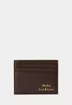 Кошелек SUFFOLK SLIM LEATHER CARD CASE Ralph Lauren, коричневый