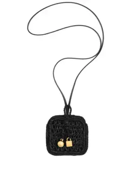 Кошелек, связанный крючком JACQUEMUS, черный