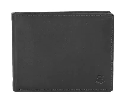 Кошелек Szuna, натуральная кожа, черный